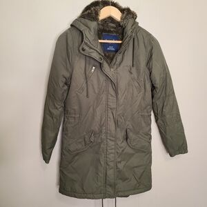 American Eagle Army Green Parka